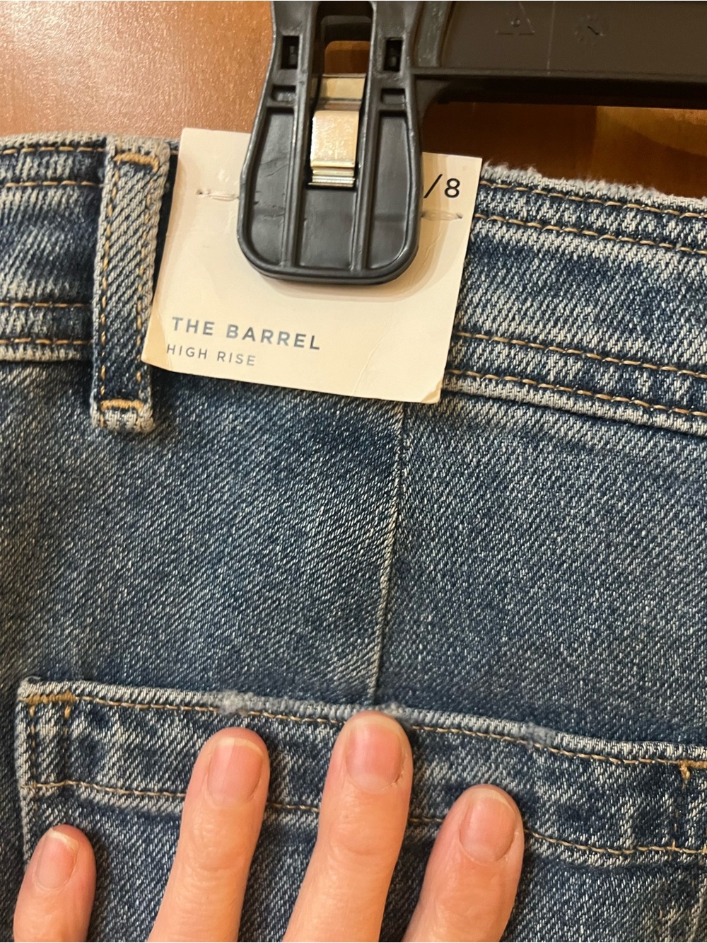 NWT Loft High Rise Barrel Jeans size 8/29 - Picture 5 of 6